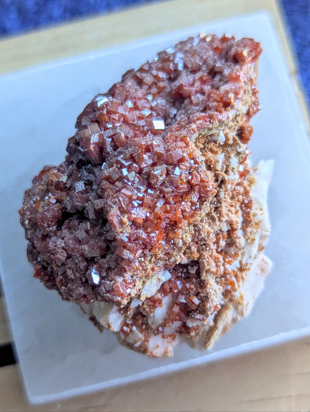 ❤️🔥 MANiFESTATiON STONE ☀️ Vanadinite Barite WuLfenite MATRiX Gem specimen